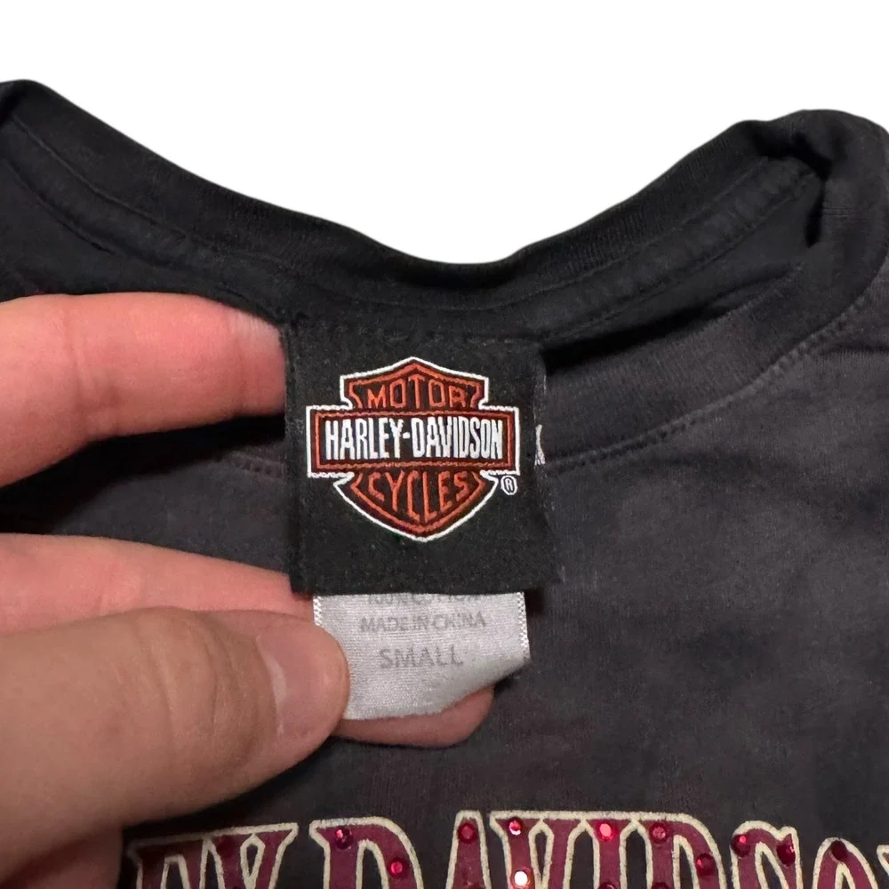 2009 Harley Davidson Shallotte North Carolina‎ Rhinestone Shirt Women's Small
